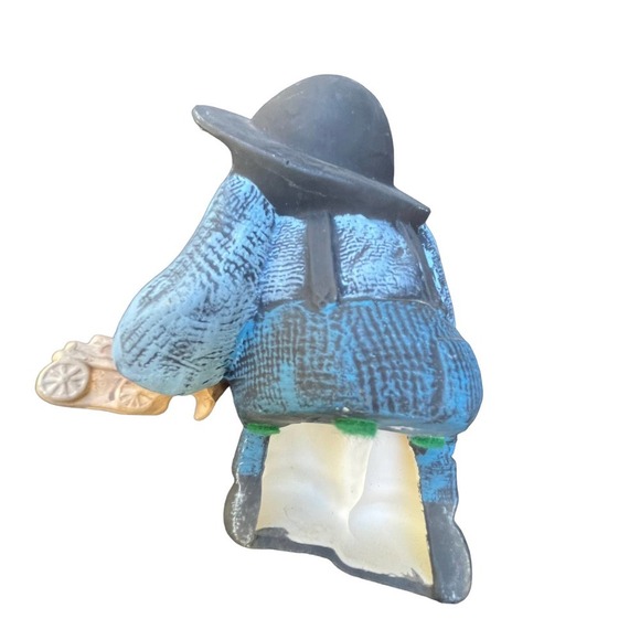 Vintage hand made pair of faceless Pennsylvania Dutch figures - Picture 10 of 11